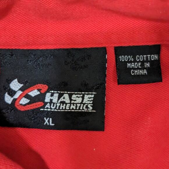 Vintage Chase Authentics Dale Earnhardt Junior  Chick-fil-a button down shirt - Picture 4 of 5